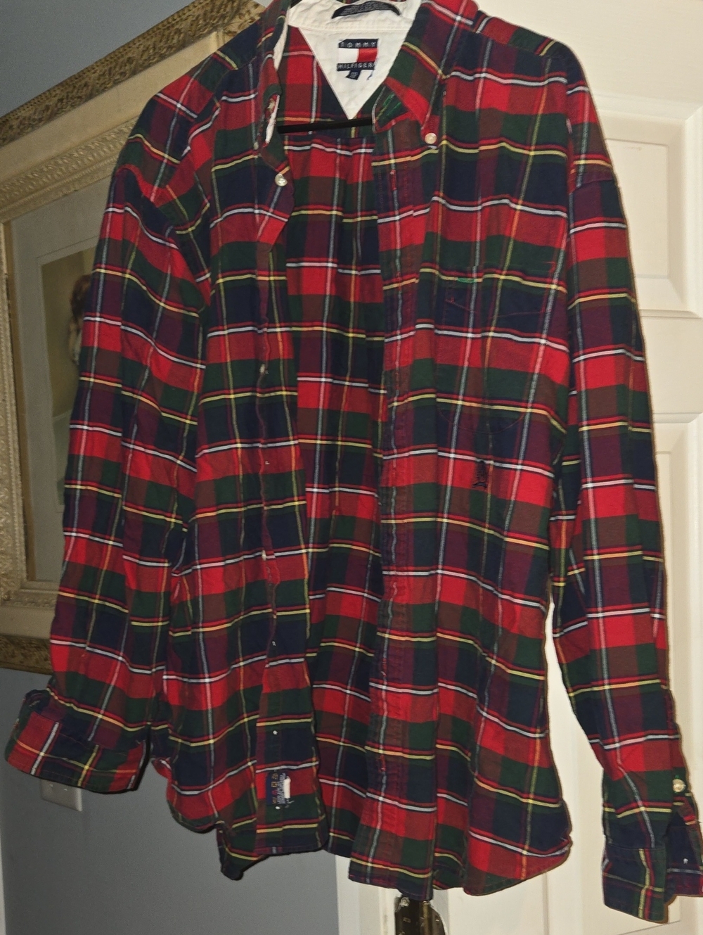 NWOT Tommy Hilfiger Plaid Button-Down Shirt XXL